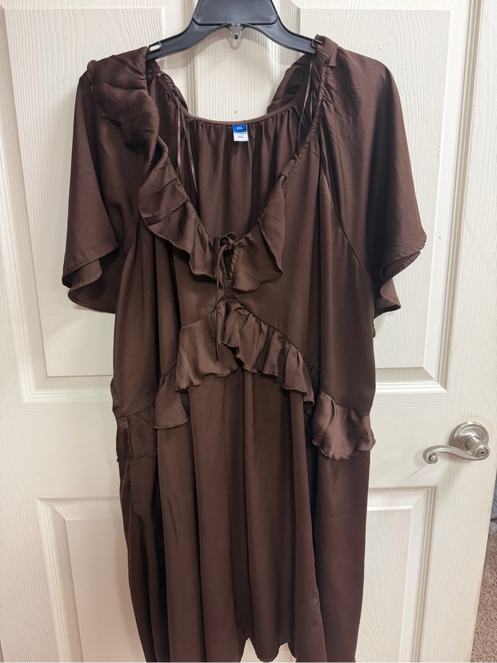 Old Navy Brown Ruffle Dress